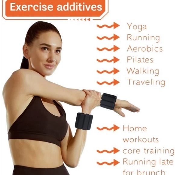 Embodi Bands - Weighted Wrist & Ankle Bands 2lbs each for a 4lb pair. - Picture 3 of 3